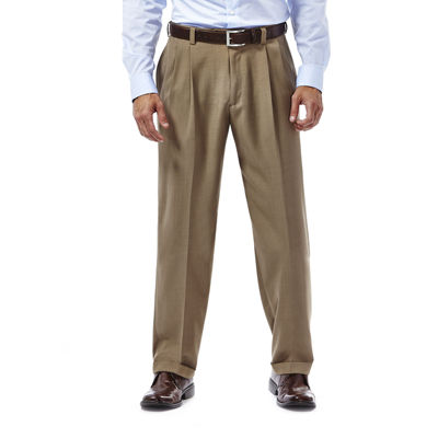 Haggar® eCLo™ Stria Classic-Fit Pleated Dress Pants - JCPenney
