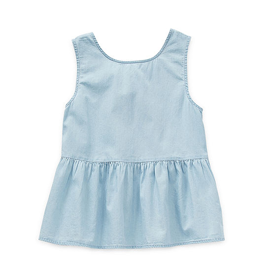 Thereabouts Little & Big Girls Round Neck Tank Top