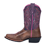 Dan Post Girls Majesty Cowboy Boots Stacked Heel