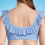 Outdoor Oasis Striped Bra Bikini Swimsuit Top