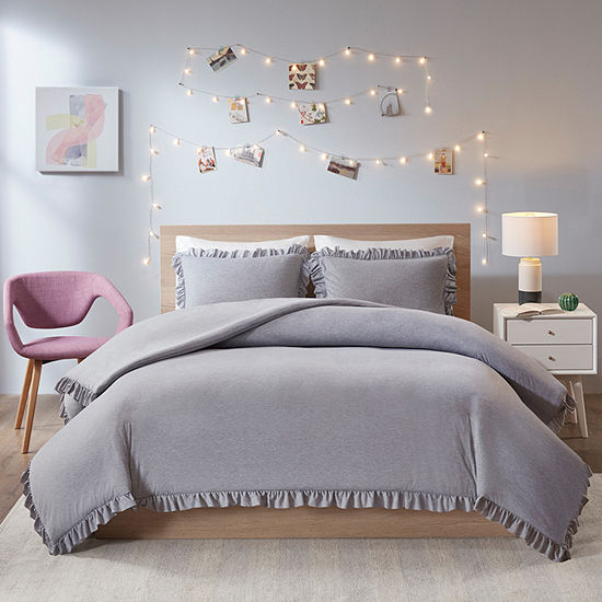 Intelligent Design Mandy Duvet Cover Set Color Grey Jcpenney
