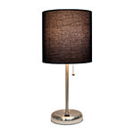 Stick Lamp With Usb Port Blk Iron Table Lamp