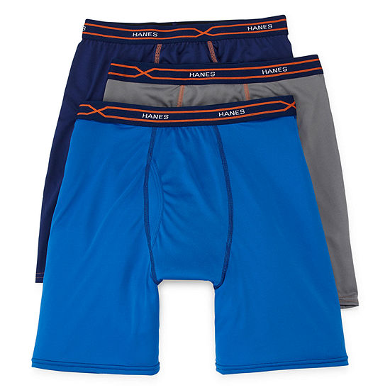 Hanes Men S X Temp Performance Freshiq Long Leg Boxer Brief 3