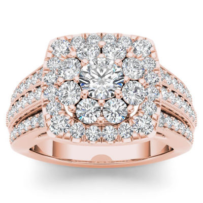 Womens 2 CT. T.W. Genuine White Diamond 14K Gold Engagement Ring JCPenney