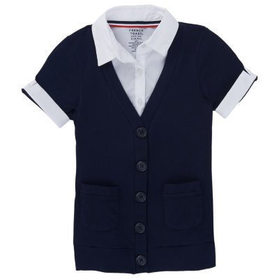 girls short sleeve cardigan