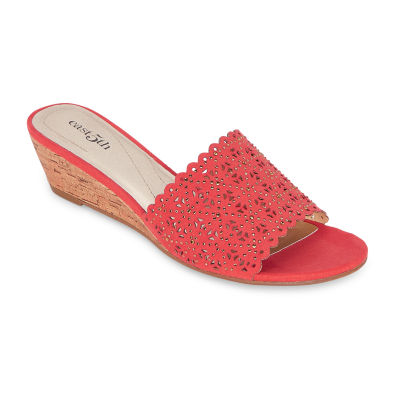 red sandals jcpenney