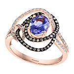 LIMITED QUANTITIES! Effy Final Call Womens Genuine Blue Tanzanite 14K Rose Gold Cocktail Ring