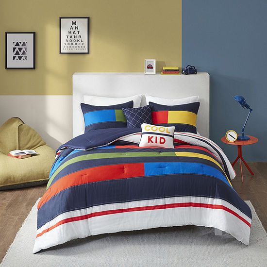 Urban Habitat Kids Emmett 5-Pc Stripes Midweight Comforter Set