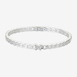 Footnotes Fearless Silver Tone Butterfly Bangle Bracelet