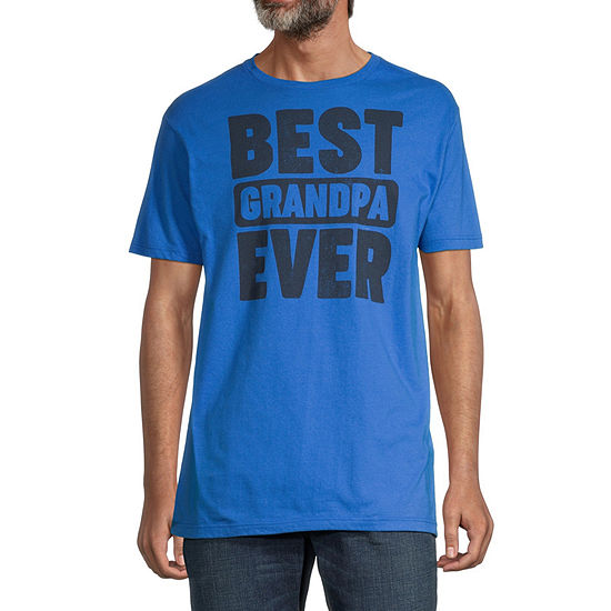 Best Grandpa Ever Mens Crew Neck Short Sleeve Classic Fit Graphic T-Shirt