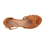 GC Shoes Womens Mink Ankle Strap Flat Sandals