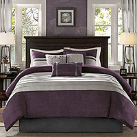 King Purple Comforters Bedding Sets, Purple King Size Bedding Sets