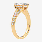 Modern Bride Signature Womens 1 3/4 CT. T.W. Lab Grown White Diamond 14K Gold Rectangular Solitaire Engagement Ring