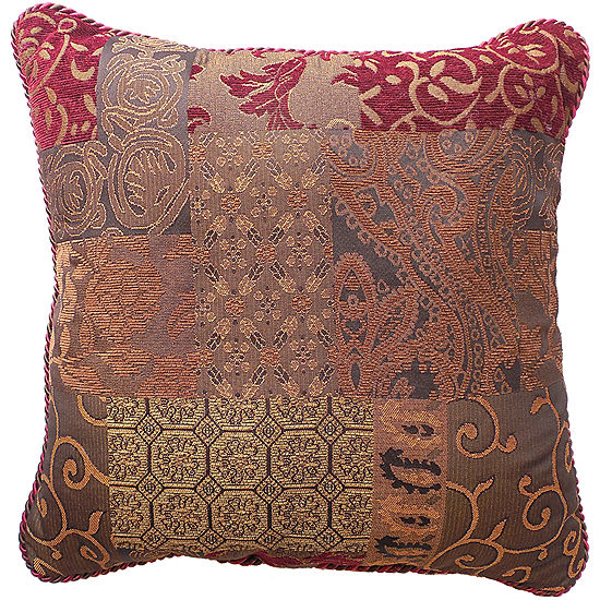 Croscill Classics Catalina Red Square Decorative Pillow Jcpenney