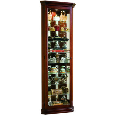 Cambridge Corner Curio Cabinet Color Victorian Cherry Jcpenney