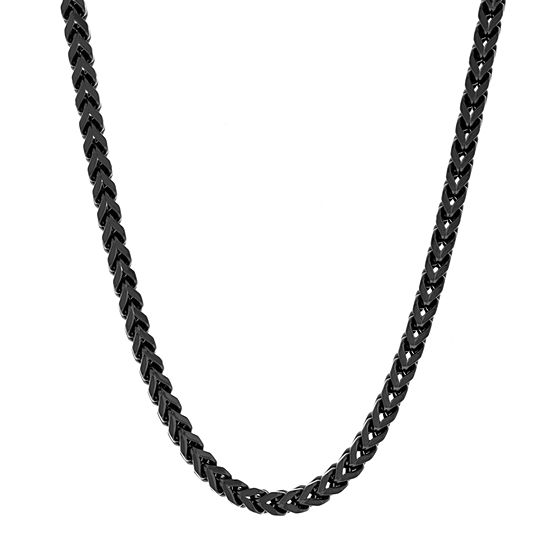 Stainless Steel 24 Inch Solid Link Chain Necklace