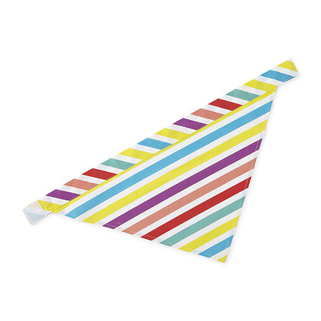 Paw And Tail Stripe Pet Bandana, One Size , Multiple Colors