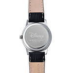Disney Cardiff Womens Mickey Mouse Black Leather Watch