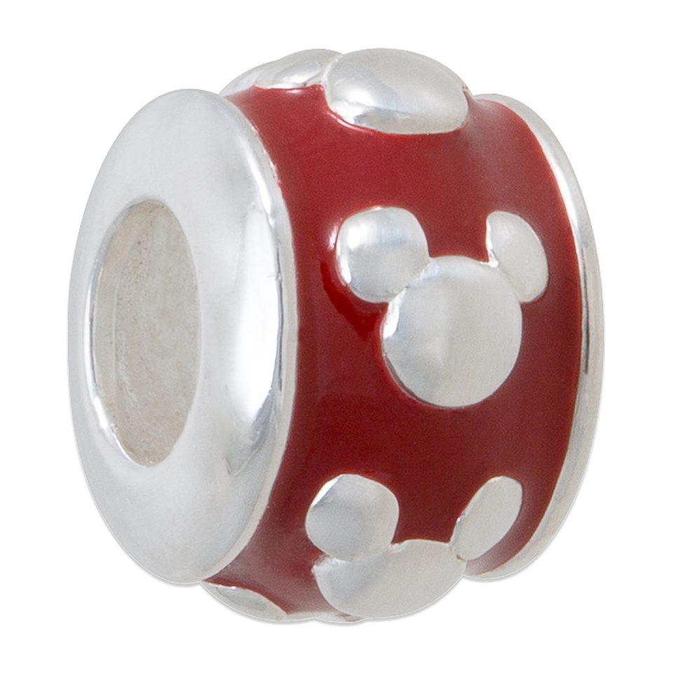 Forever Moments Disney Mickey Mouse Raised Silhouette Bead, Womens