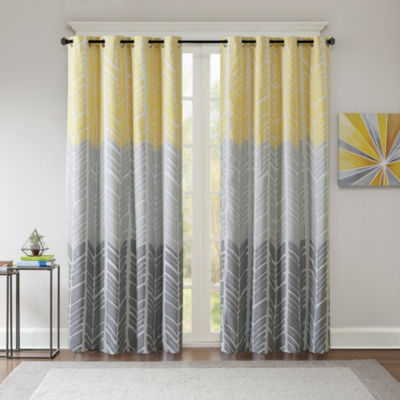 Intelligent Design Kennedy Blackout Grommet Top Curtain Panel Jcpenney