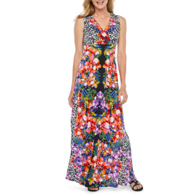 jcpenney white maxi dress