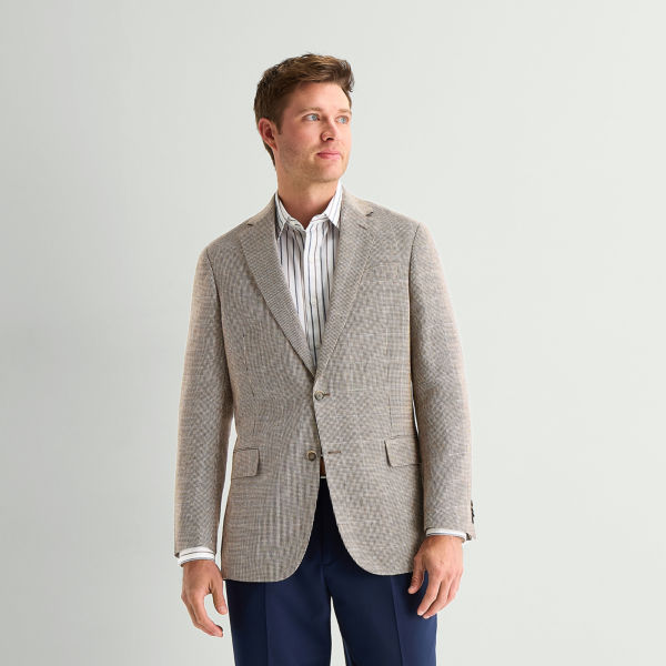 Stafford Mens Classic Fit Linen Sport Coat