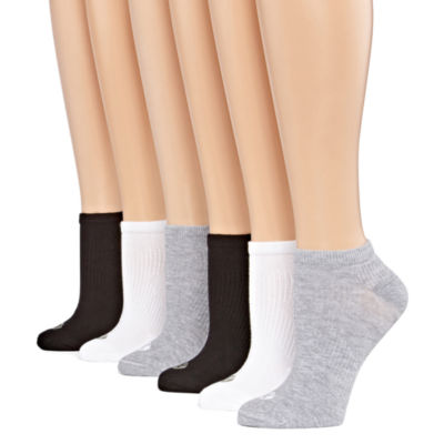 Xersion 6 pk No Show Cushion Socks Extended JCPenney