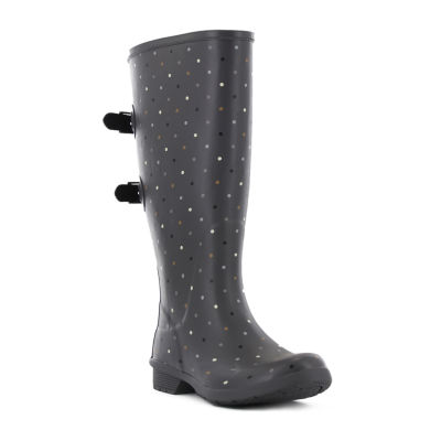 chooka polka dot rain boots