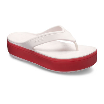 crocs platform flip flops