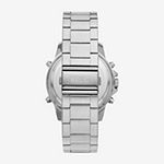 Relic By Fossil Mens Silver Tone Stainless Steel Bracelet Watch Zr12658