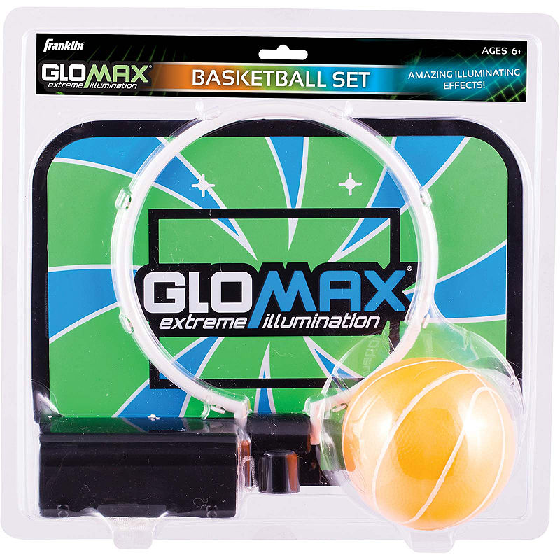 Franklin Sports Glow Max Basketball Set, Green