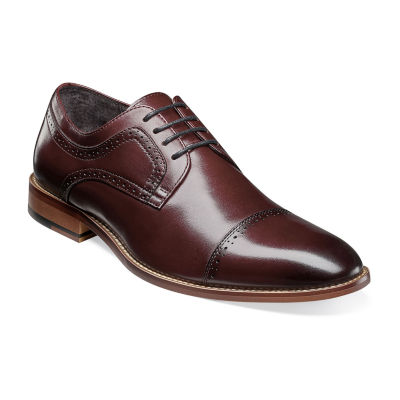 Stacy Adams Mens Dickinson Oxford Shoes, Color: Burgundy - JCPenney