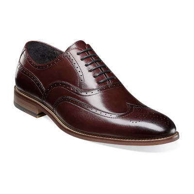 Stacy Adams Mens Dunbar Oxford Shoes, Color: Burgundy - JCPenney