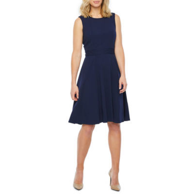 jcpenney navy blue dress