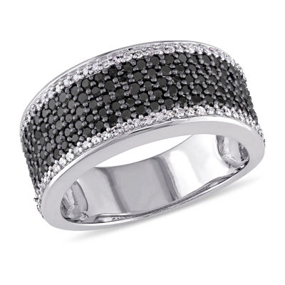6MM 1 CT. T.W. Genuine Black Diamond Sterling Silver Anniversary Band JCPenney
