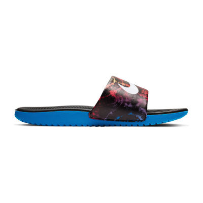 tie dye nike slides