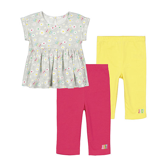 Juicy By Juicy Couture Baby Girls 3-pc. Legging Set