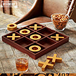 Refinery & Co. 10 Piece Premium Solid Wood Tic-Tac-Toe Board Game
