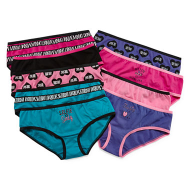Total Girl® 9-pk. Days Hipster Cotton Panties - Girls - JCPenney