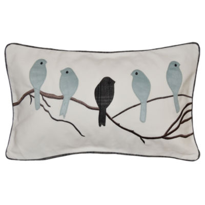 Five Perched Birds Rectangular Throw Pillow - JCPenney
