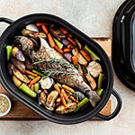 Granite Stone 18.8’’ Ultra Nonstick Aluminum Oval Roasting Pan with Lid