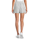 by&by Womens High Rise Pull-On Short-Juniors