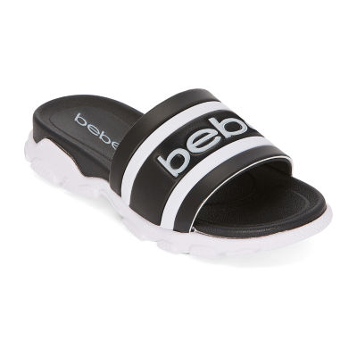 bebe women's slide sandals