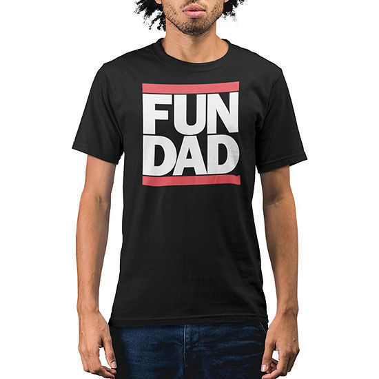 Fun Dad Mens Crew Neck Short Sleeve Classic Fit Graphic T-Shirt