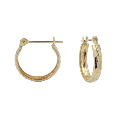 14K Gold Small Hoop Earrings JCPenney