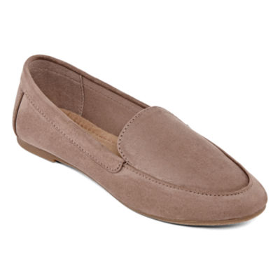 slip on round toe vegan loafers