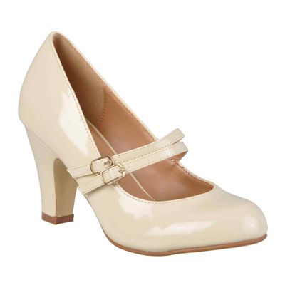 clear short block heels