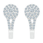 3/8 CT. T.W. Genuine White Diamond 10K White Gold Drop Earrings