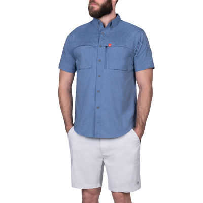 button down shirt and shorts men