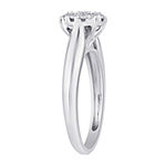 Womens 1/2 CT. T.W. Genuine White Diamond 10K White Gold Solitaire Engagement Ring